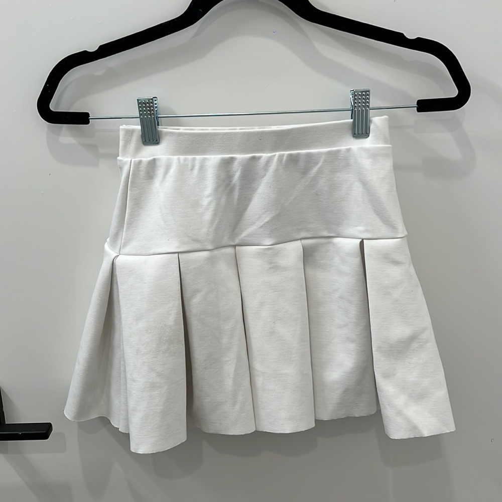 White Pleated Tennis Skirt